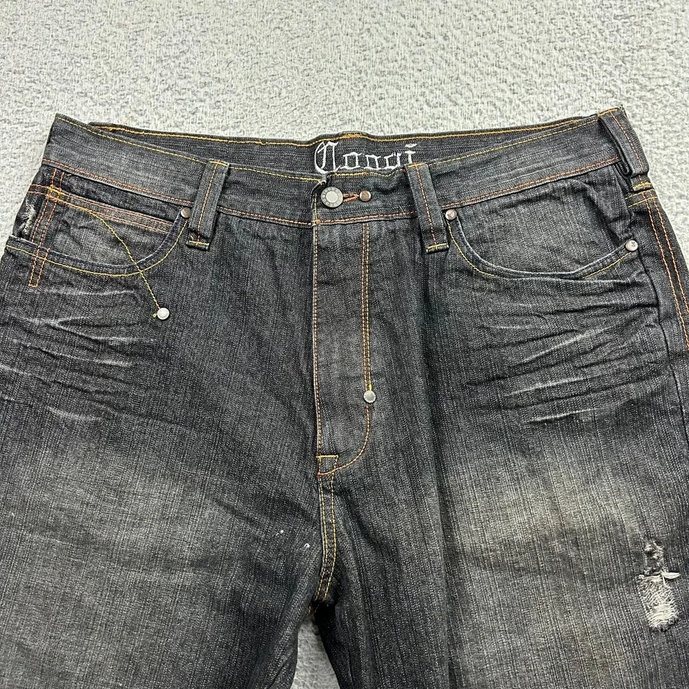 Coogie Heritage Jeans Mens 38x34 Baggy Patches Hip Hop Retro Y2K Street